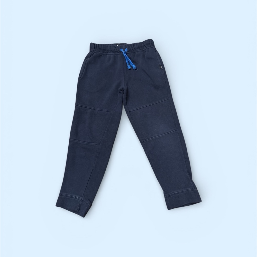 Kids Lee Navy Jogger Sweatpants with Blue Accents Size 7/8